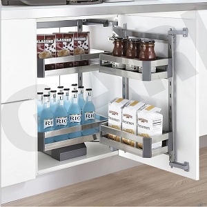 Kệ tủ đồ khô 2 tầng inox hộp GARIS GSB260